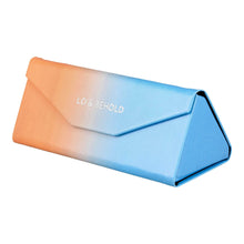  LO & BEHOLD Folding Triangle Hard Cover Case | Peach & Blue Fade